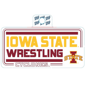 Iowa State Cyclones Large Wrestling Sticker