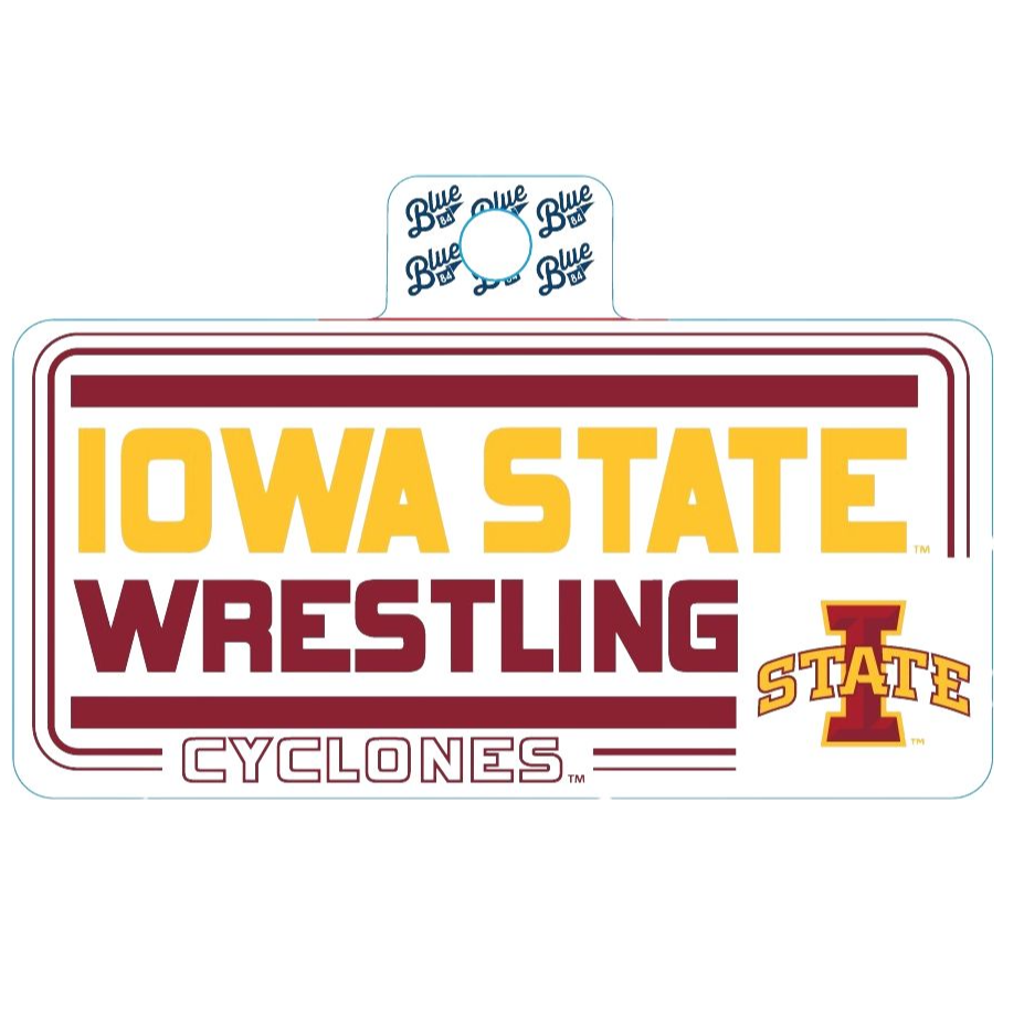 Iowa State Cyclones Large Wrestling Sticker