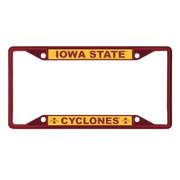 Iowa State Cyclonese Cardinal Chrome License Plate Frame