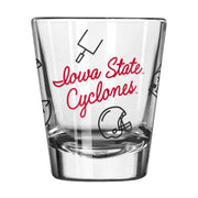 Iowa State 2oz Playmaker Shot Glass