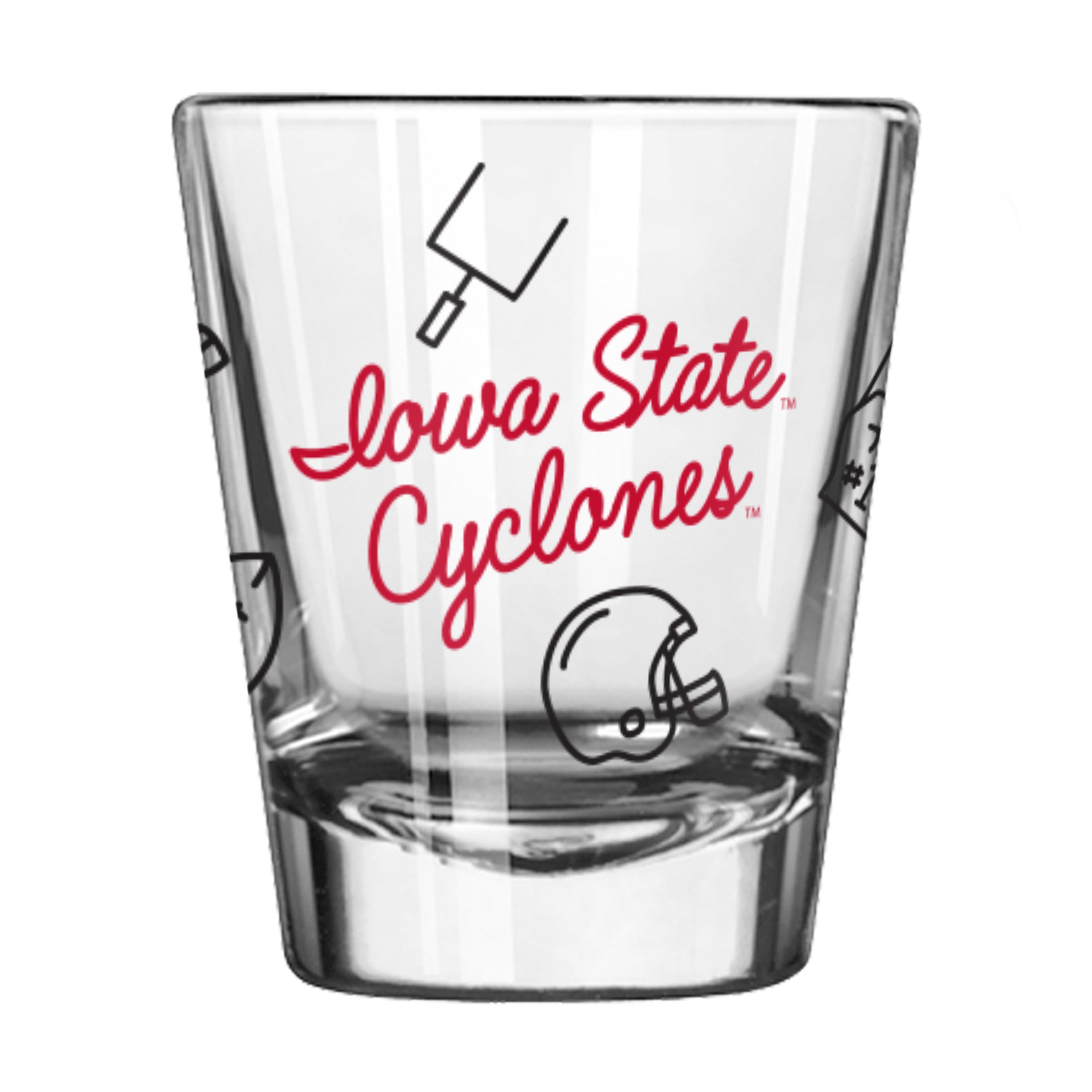Iowa State 2oz Playmaker Shot Glass