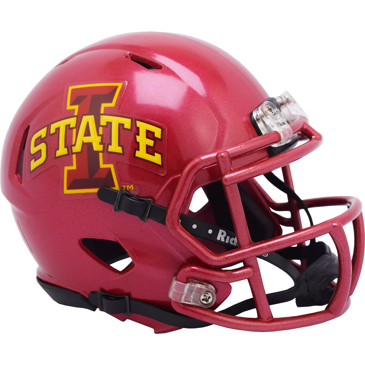 Iowa State Football Helmet Mini Red Speed