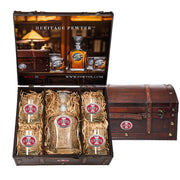 Iowa State Cyclones Capitol Decanter Chest Set / 4 Glasses