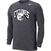 Iowa State Cyclones Football Nike Dri Fit Retro Long Sleeve T-Shirt