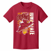 Iowa State Cyclones Kids Red Basketball Hoop T-Shirt
