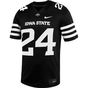 Iowa State Cyclones Nike #24 Replica Black Football Jersey
