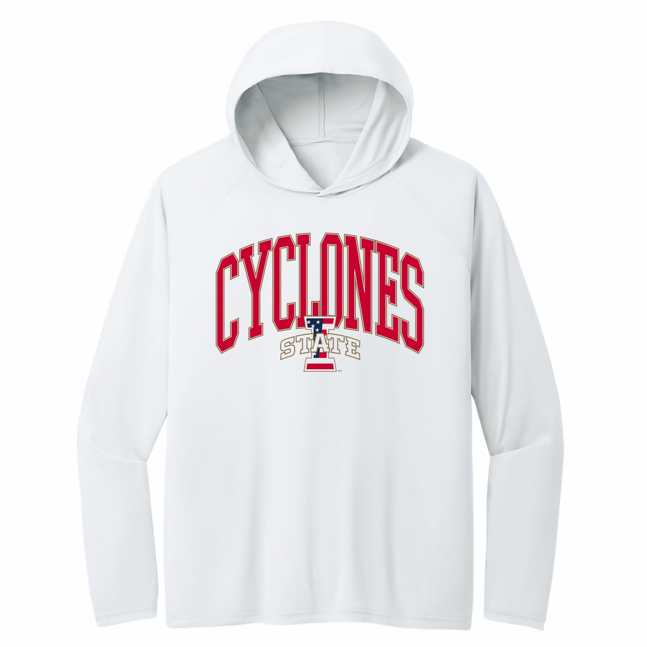 Iowa State Hooded Shirt Patriotic ISU Logo