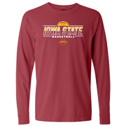 Iowa State Basketball Long Sleeve Basketball Icon T-Shirt