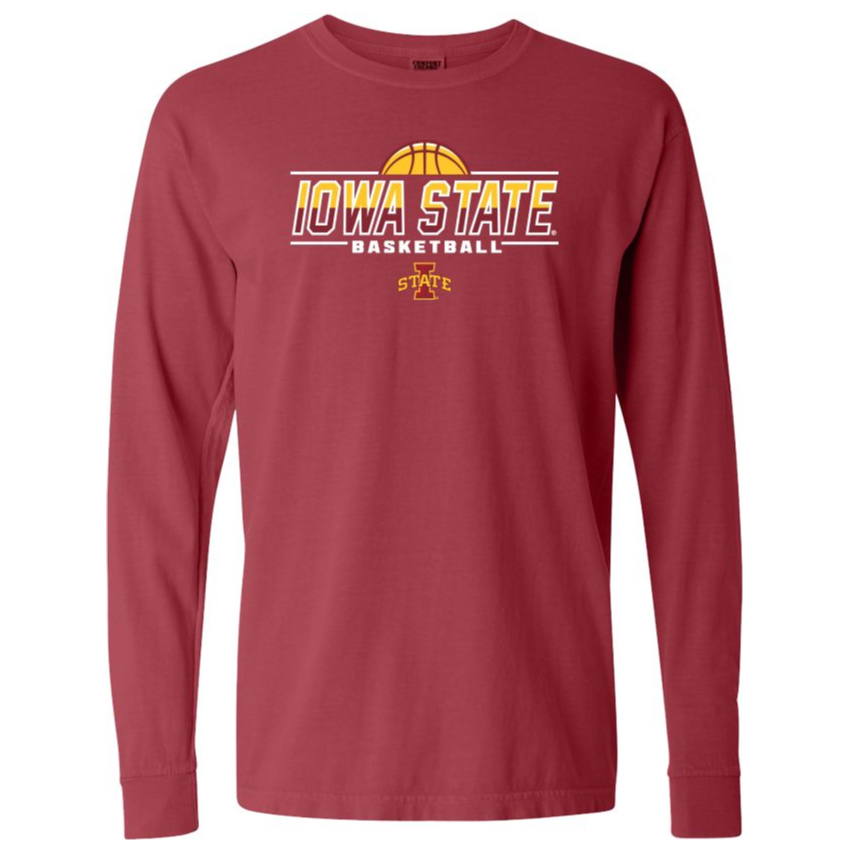 Iowa State Basketball Long Sleeve Basketball Icon T-Shirt