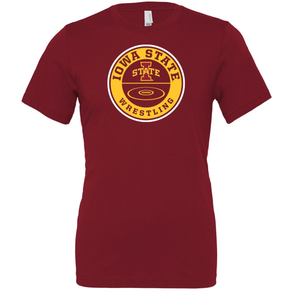 Iowa State Bella + Canvas Jersey Cotton T Shirt Iowa State Wrestling
