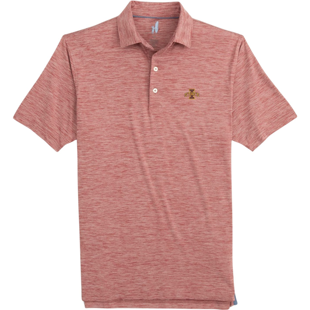 Iowa State University Men's Heather Red Johnnie-O Polo