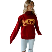 Iowa State Cyclones Women's Roll Neck Knit Sweater