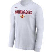 Iowa State Cyclones Basketball Nothing Easy 2025 Bench Long Sleeve T-Shirt