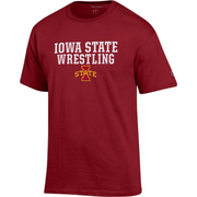 Iowa State Cyclones Red Basic Champion Wrestling T-Shirt