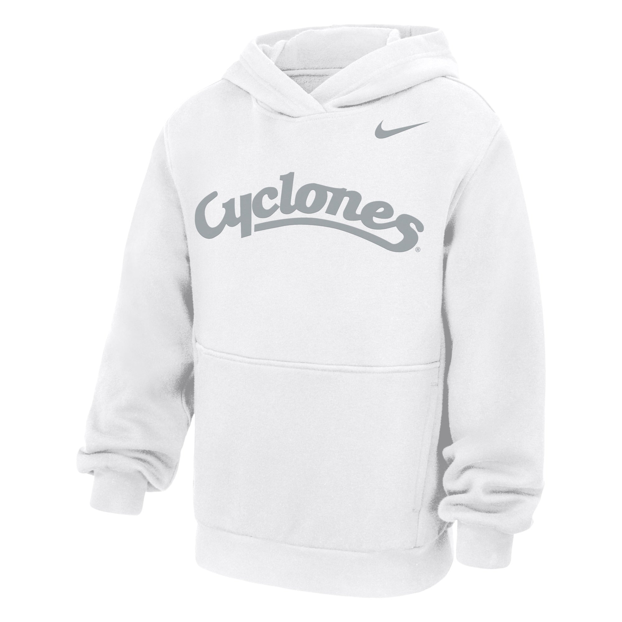 Iowa State Youth Nike White Cyclones Club Hood