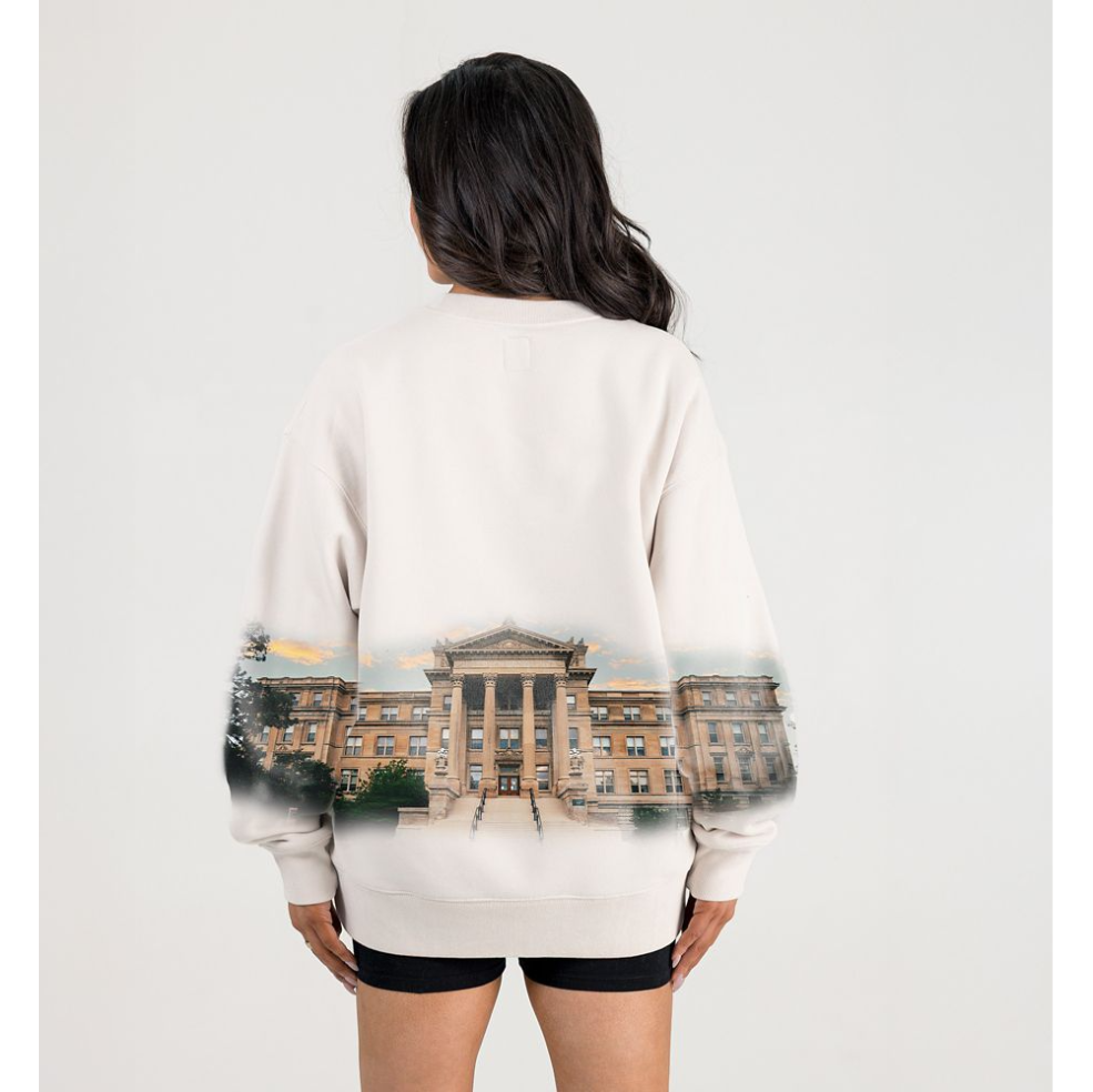 Iowa State Cyclones Women's Landscape Print Crewneck Sweatshirt