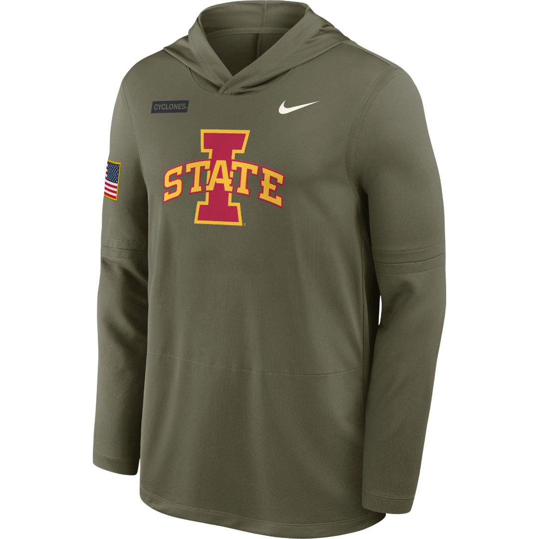 Iowa State Cyclones Dri-Fit Lightweight Hooded Long Sleeve T-Shirt