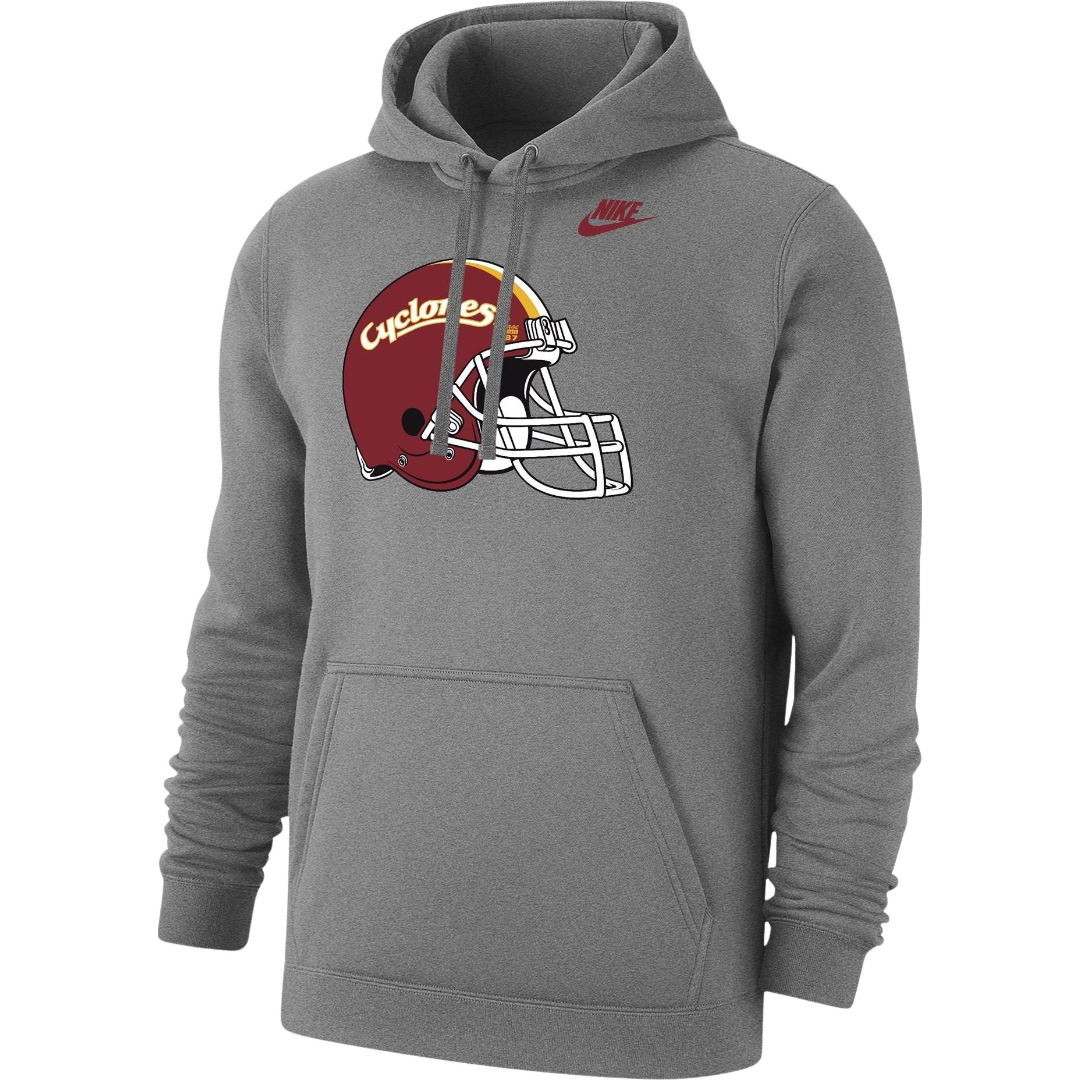 Iowa State Cyclones Football Nike Vintage Script Helmet Hoodie