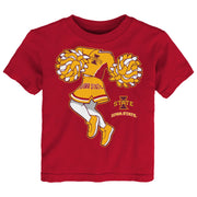 Iowa State Cheer Shirt Toddler Red Runner