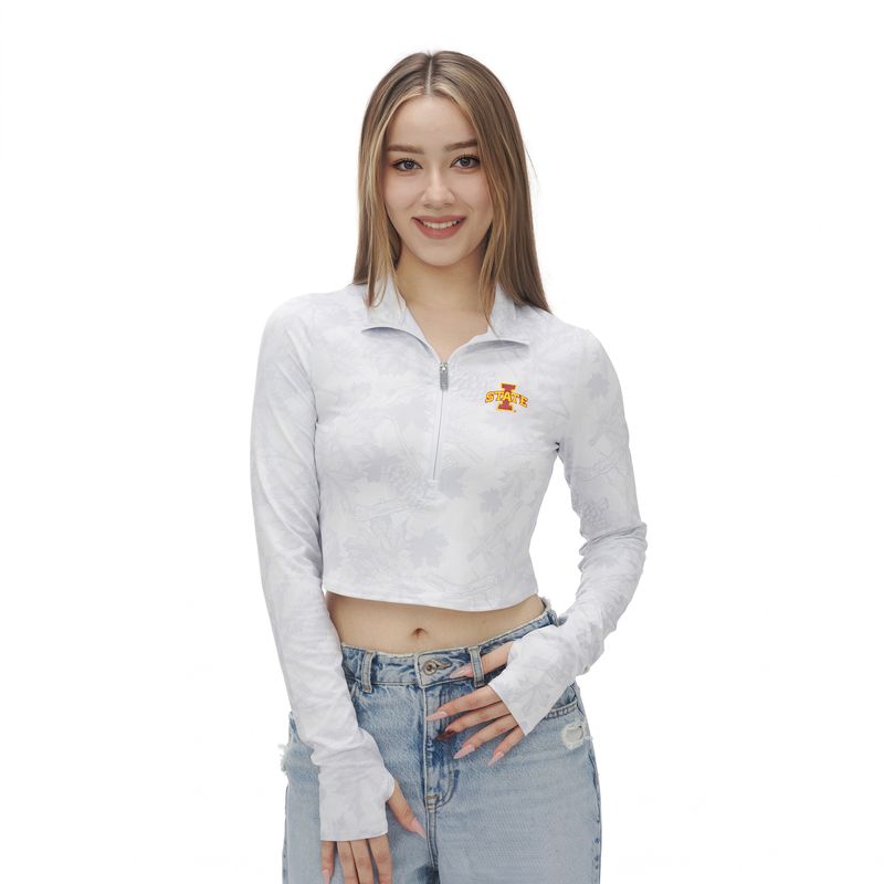 Iowa State Cyclones Women's Rush Camo Quarter-Zip