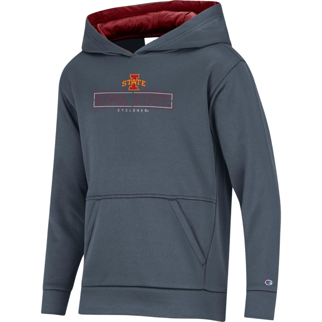 Iowa State Cyclones Champion Stadium Kids Grey Hoodie