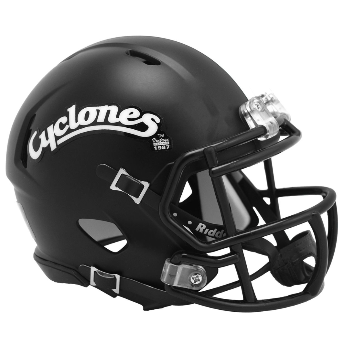 Script Helmet Iowa State Cyclones Mini Speed Football Helmet Black Script – Iowa ...