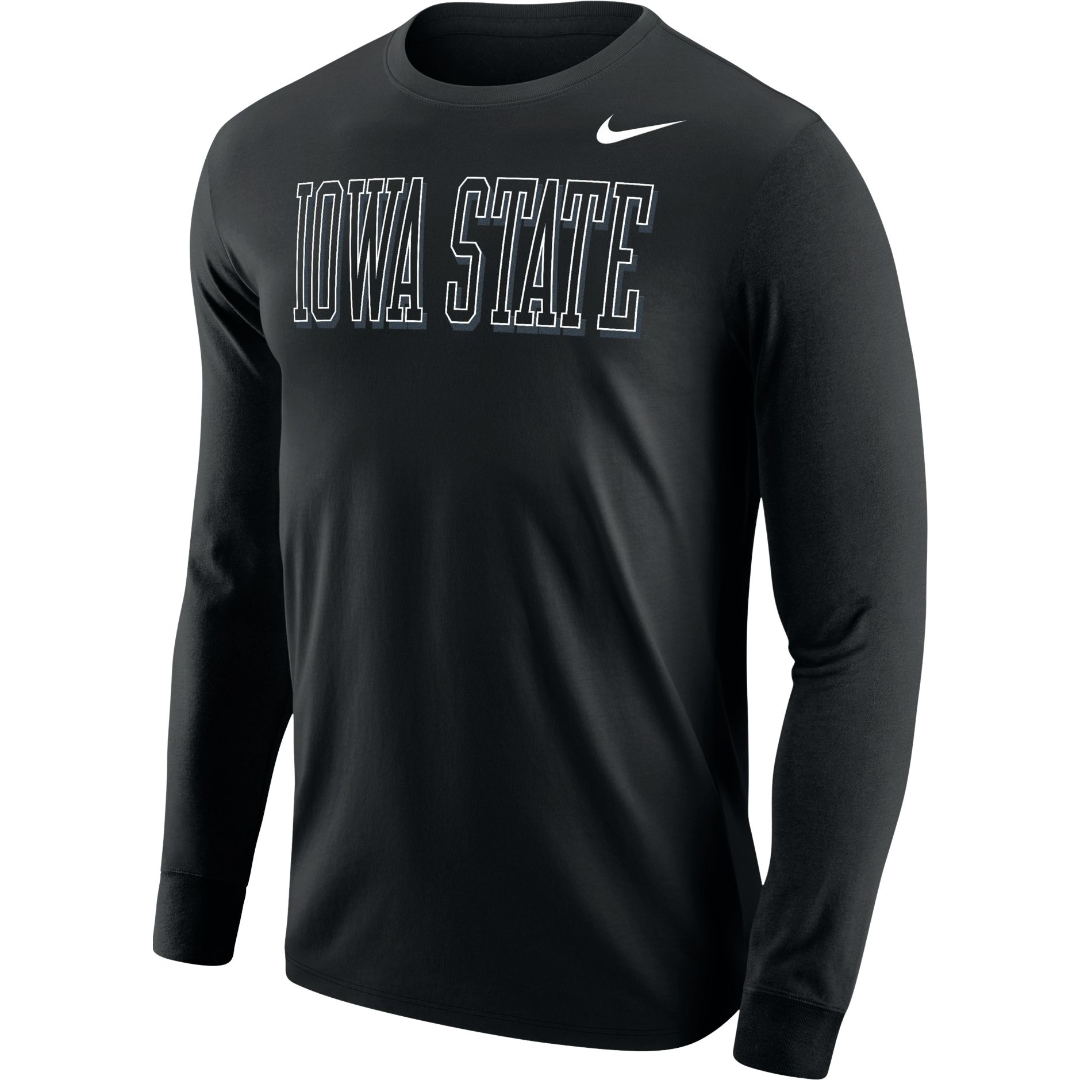 Iowa State Cyclones Nike Black Out Long Sleeve T-Shirt
