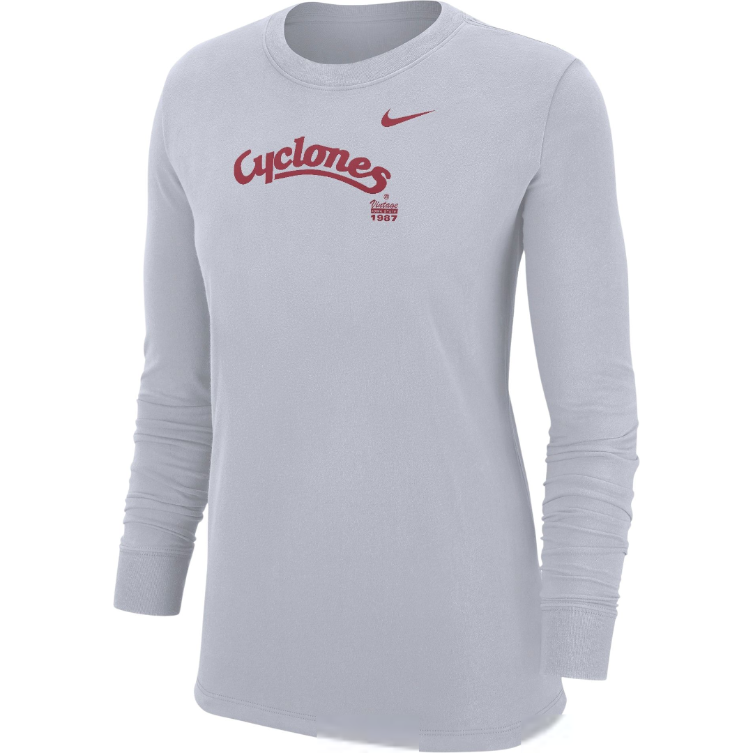 Iowa State Cyclones Nike Women's White Long-Sleeve Tee