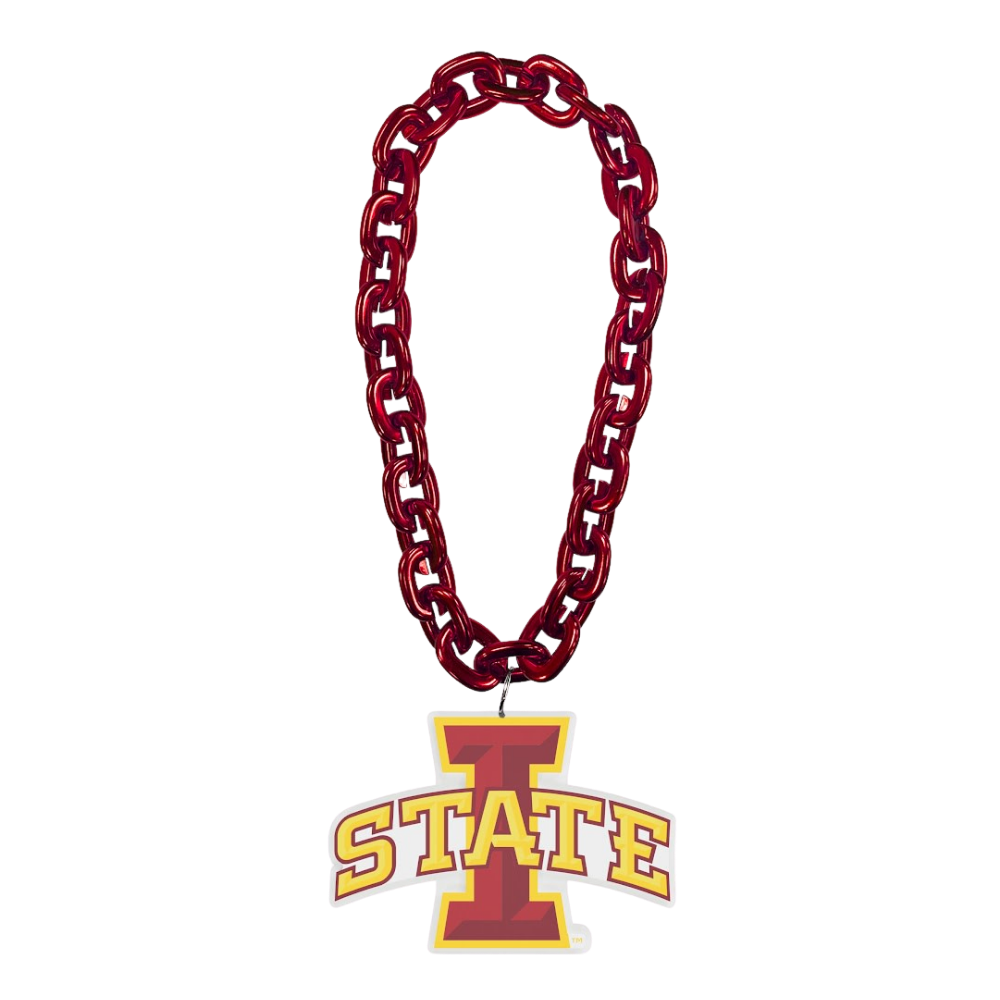 Iowa State Cardinal Fanchain Necklace