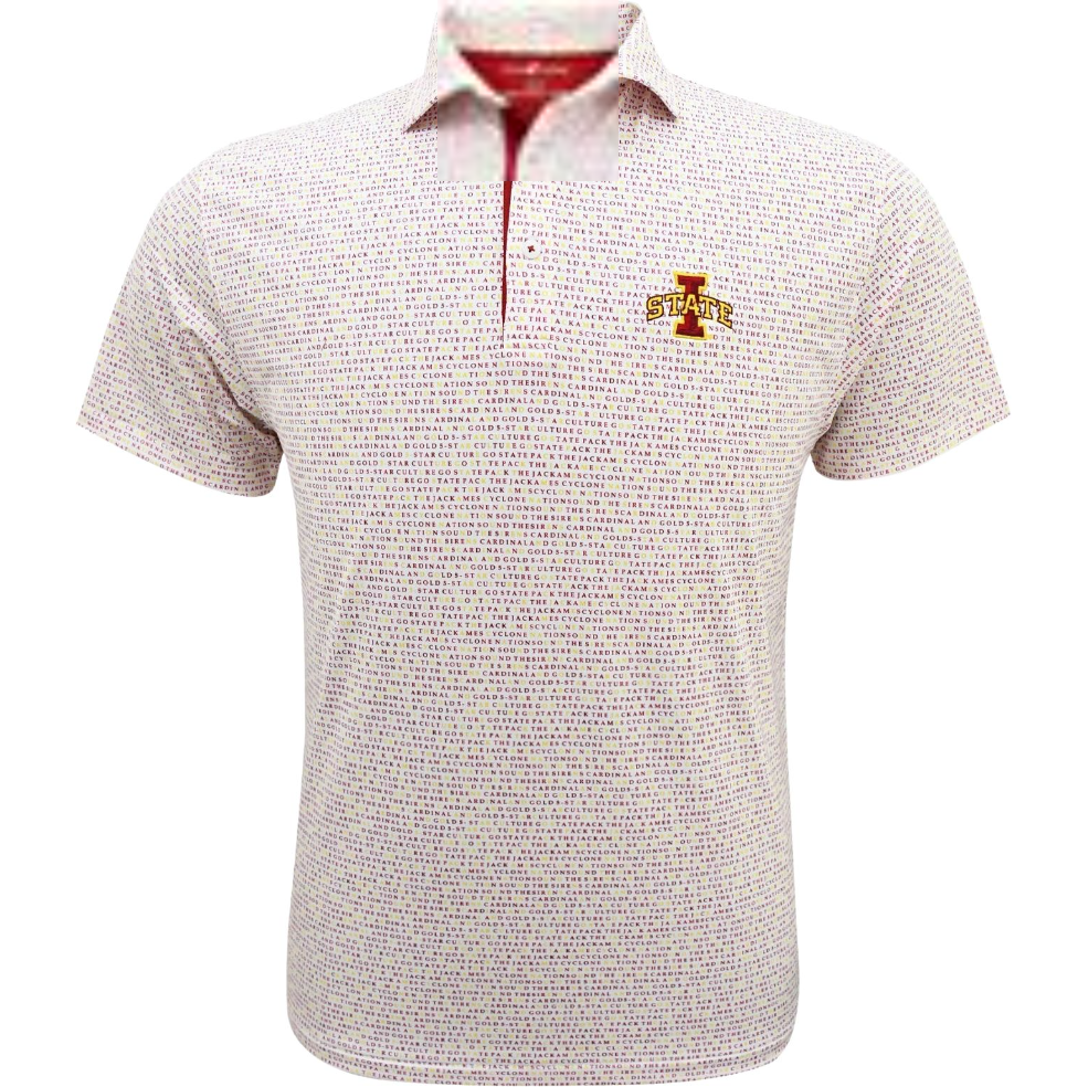 Iowa State Cyclones Horn Legend Wordmark Polo