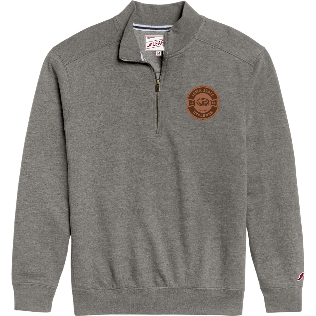 Iowa State Cyclones Men's Grey League Heritage 1/2 Zip
