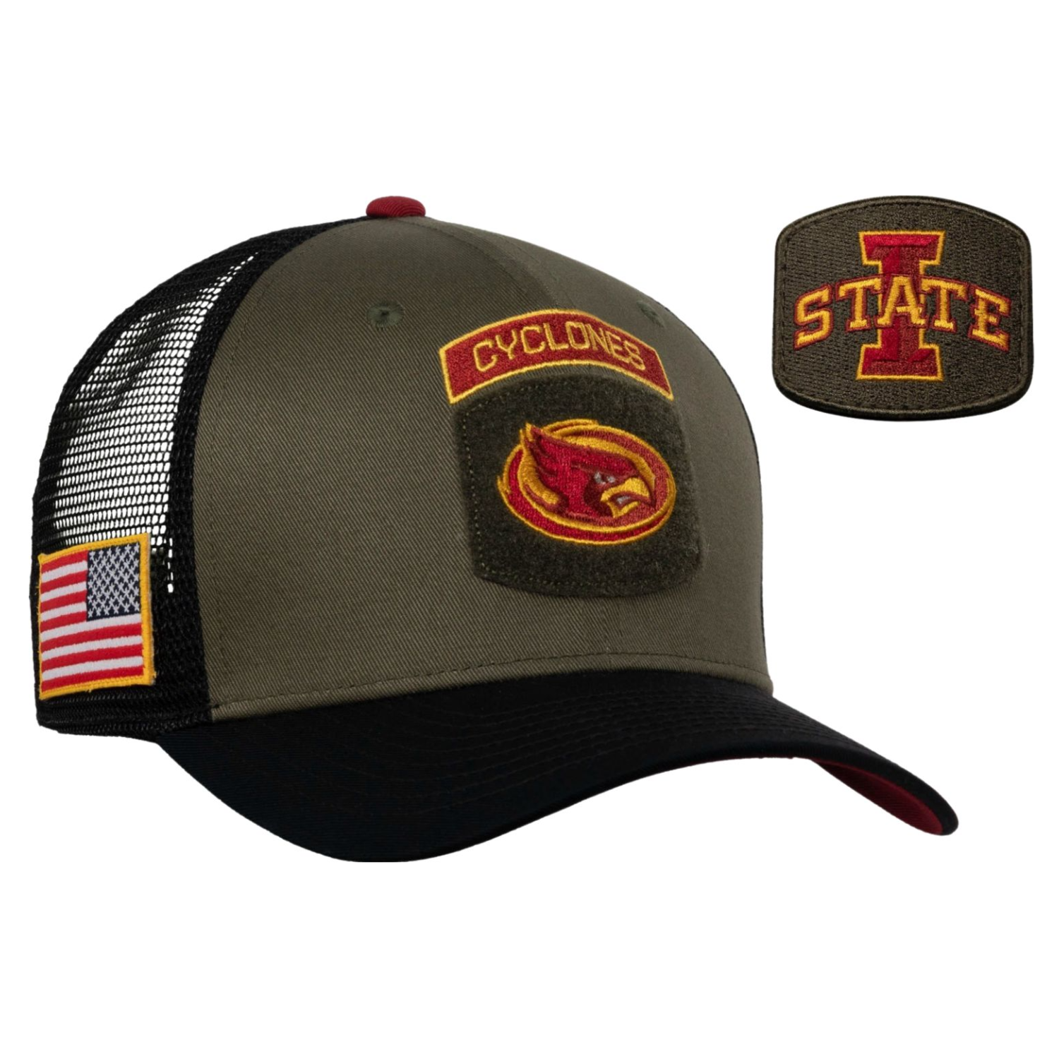 Iowa State Cyclones Military Appreciation Rise Mesh Cap