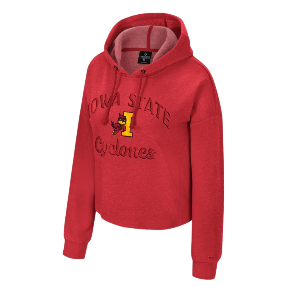 Iowa State Cyclones Women's Leaning Cy Tonal Embroidery Hoodie