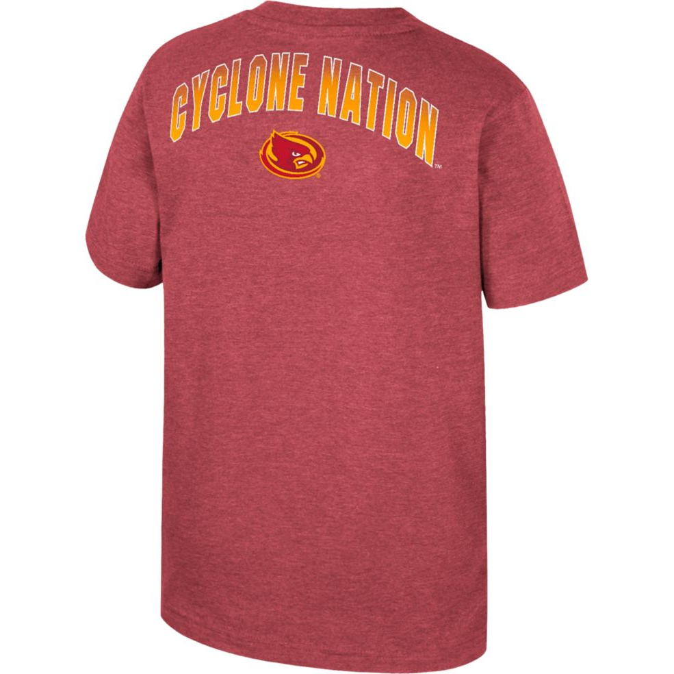 Iowa State Cyclones Youth Front/Back Short Sleeve T-Shirt