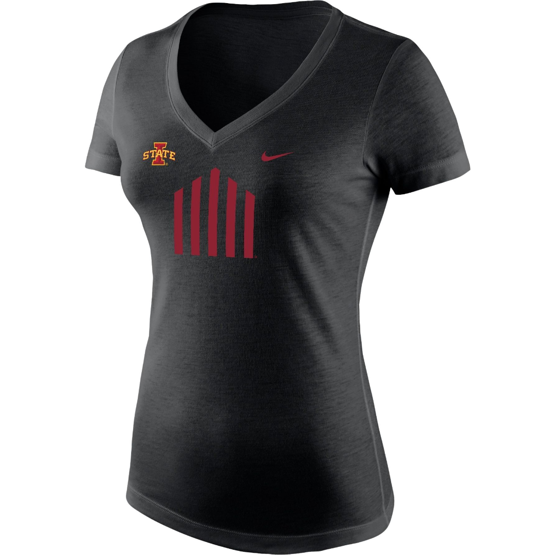 Iowa State Cyclones Football Women's Vintage Grey Nike T-Shirt