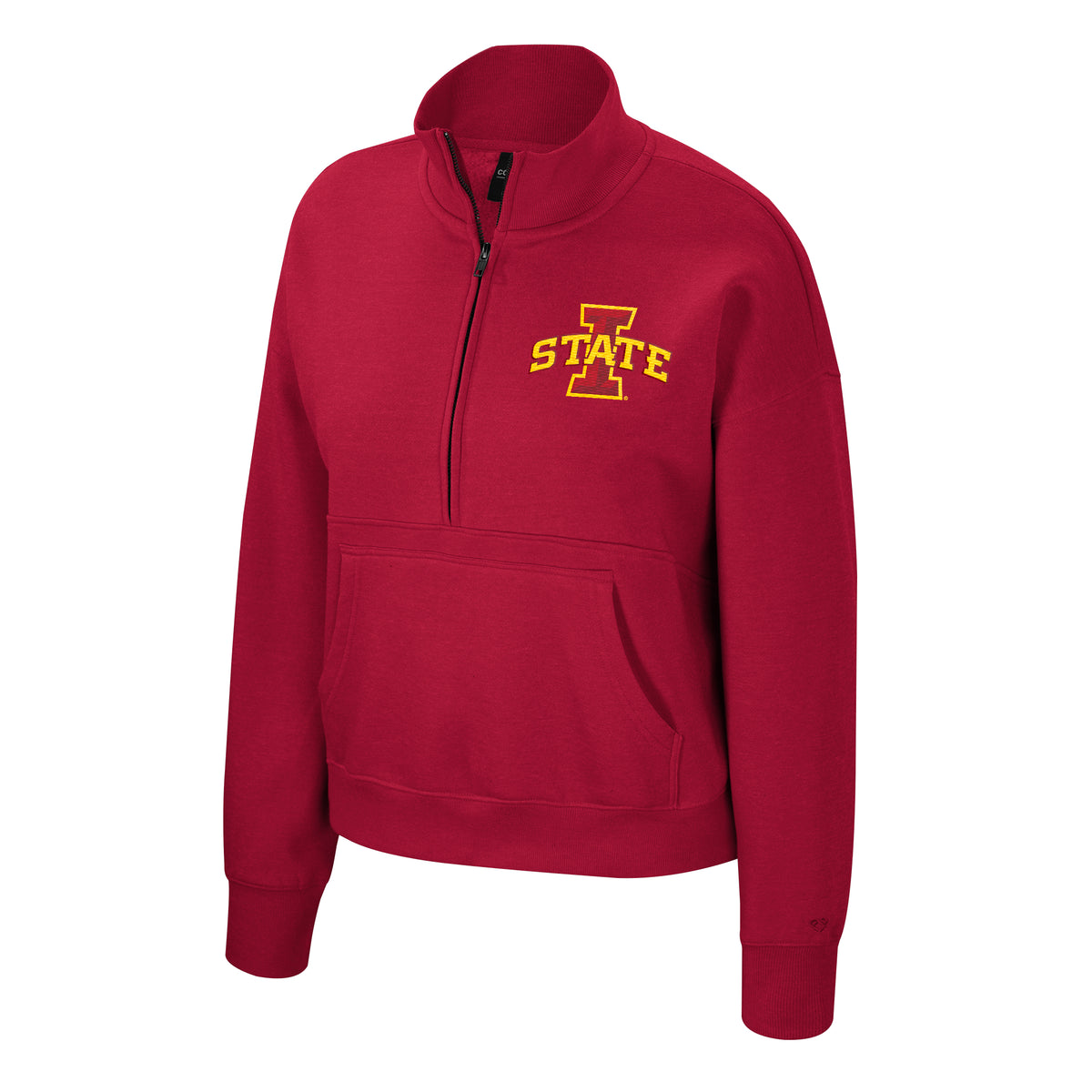 Iowa State Cyclones Women's Cardinal Applique Half Zip