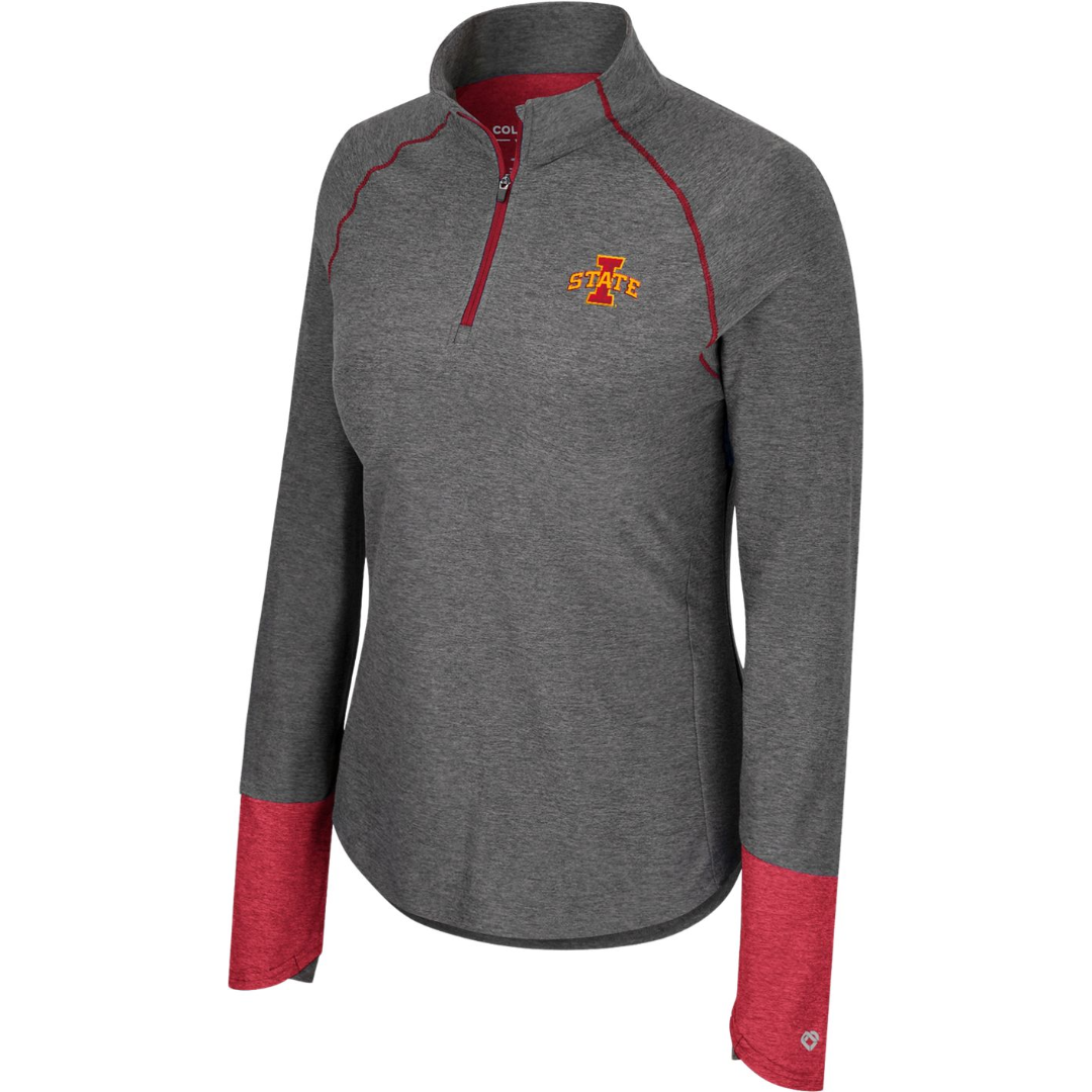 Iowa State Cyclones Women's Dark Grey 1/4 Zip