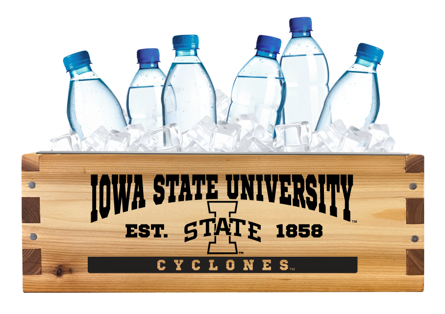 Iowa State Cyclones Wooden Cooler