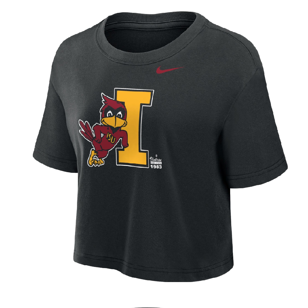 Iowa State Cyclones Nike Women's Vintage Cropped Tee