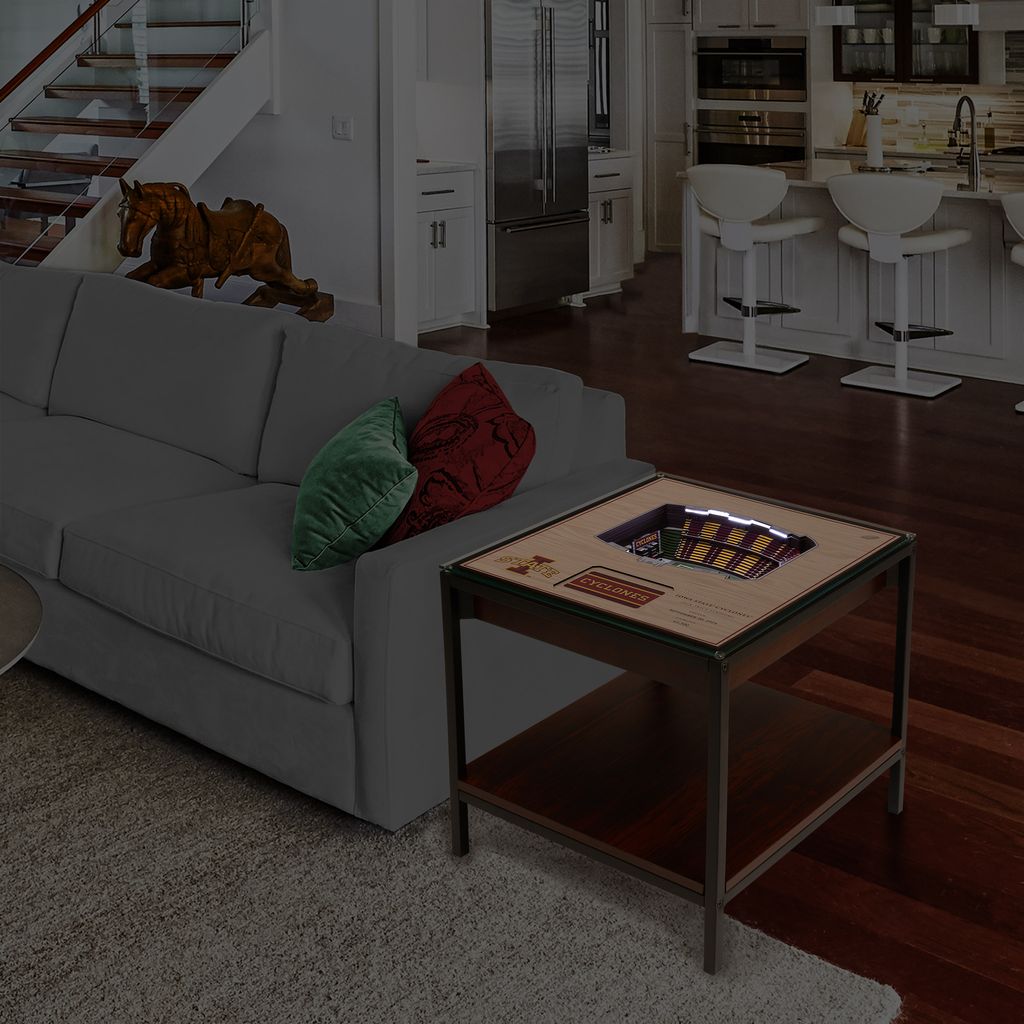 Iowa State Cyclones 25-Layer StadiumViews Lighted End Table - Jack Trice Stadium