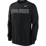 Iowa State Cyclones Men's Black Outline Crewneck Sweatshirt