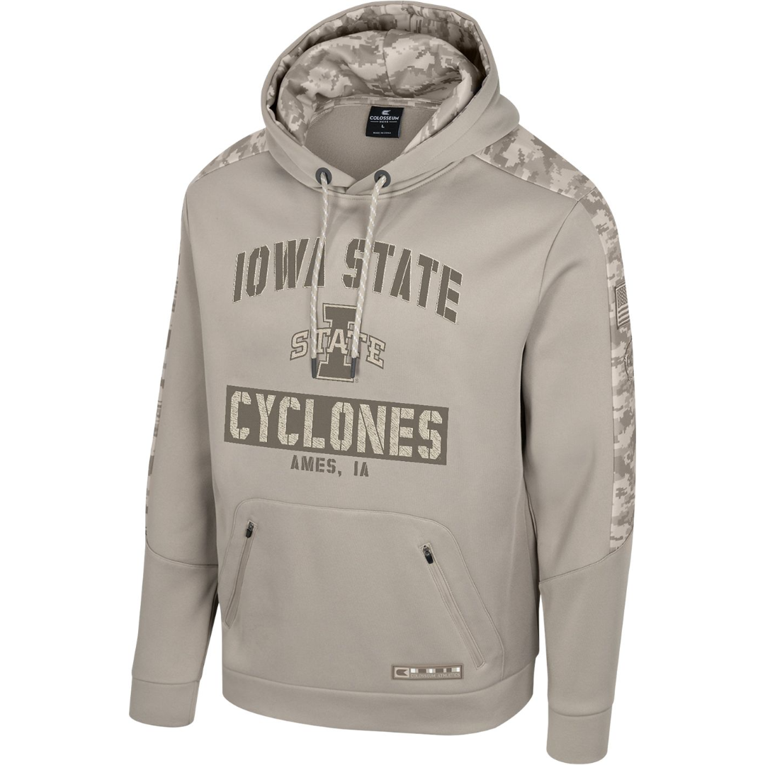 Iowa State Cyclones Men's OHT Camo Khaki Battalion Hoodie