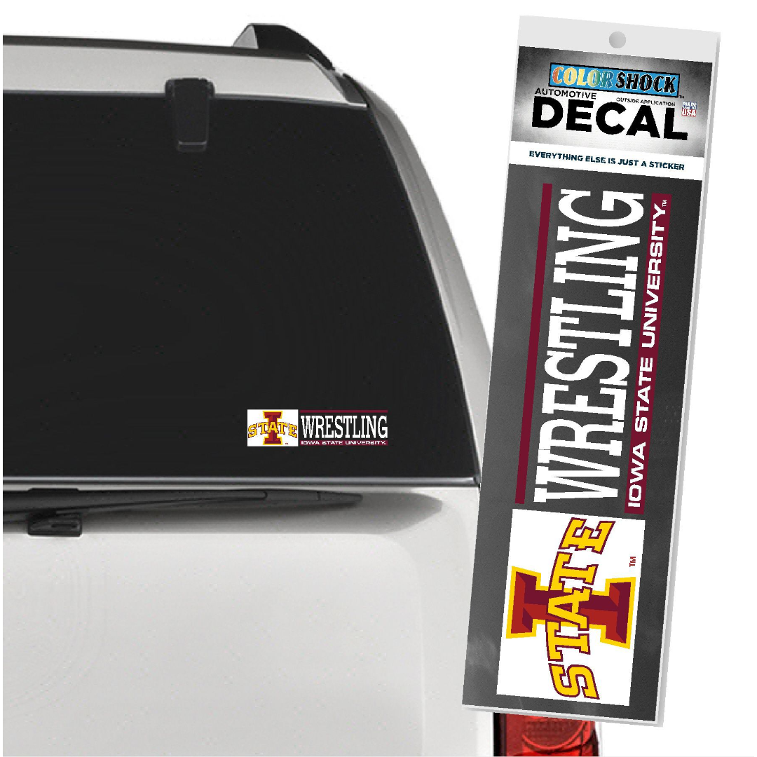 Iowa State Cyclones University Wrestling Decal