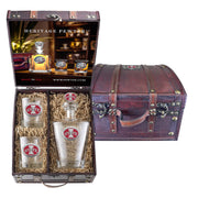 Iowa State Cyclones Royal Decanter Chest Set / 2 Glasses, 3D Top
