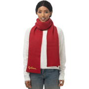 Iowa State Cyclones Red Script Knit Fashion Scarf
