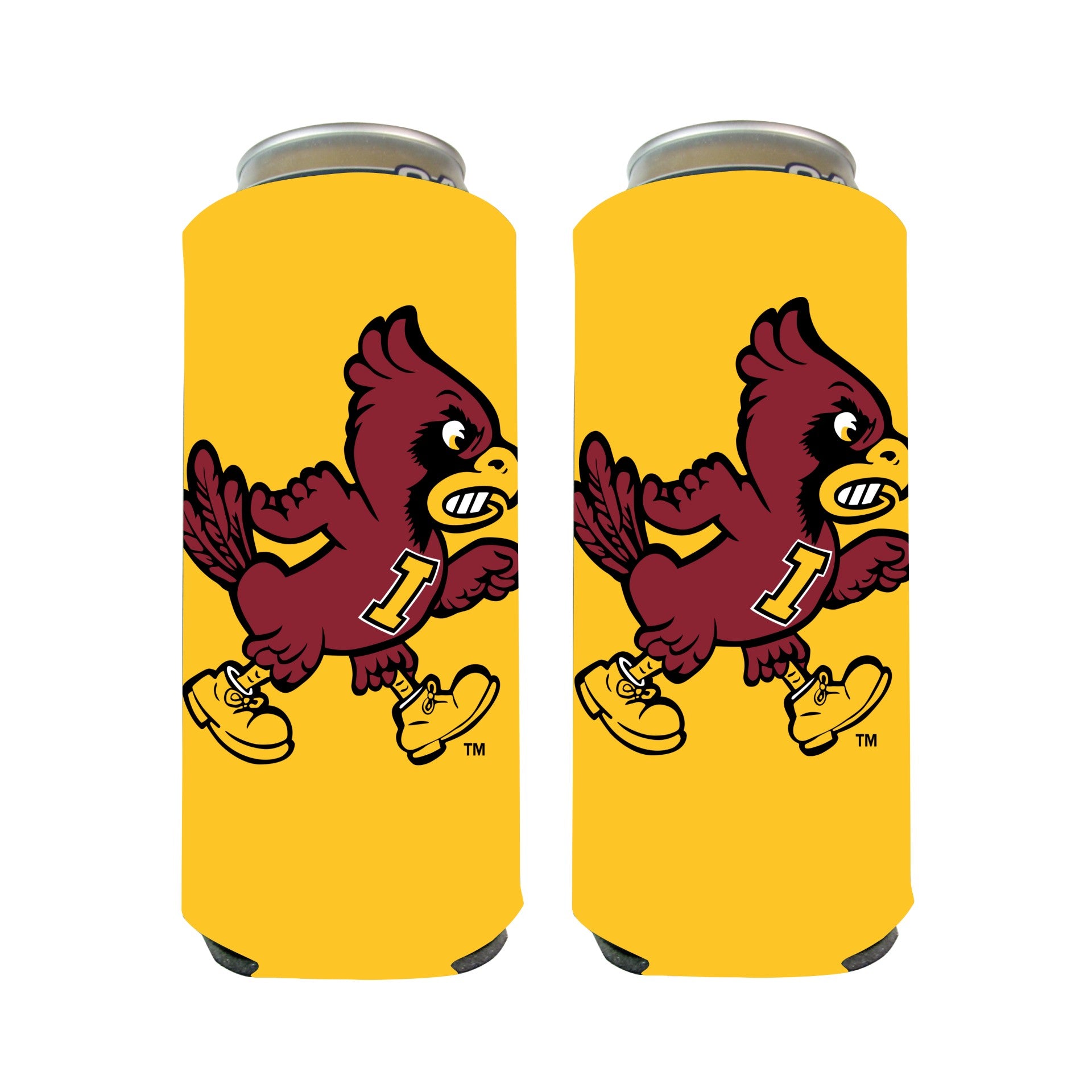 Iowa State Gold Walking Cy Koozie