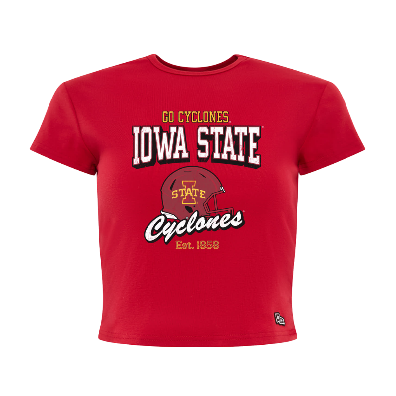 Iowa State Cyclones Women's Football Helmet Baby Tee