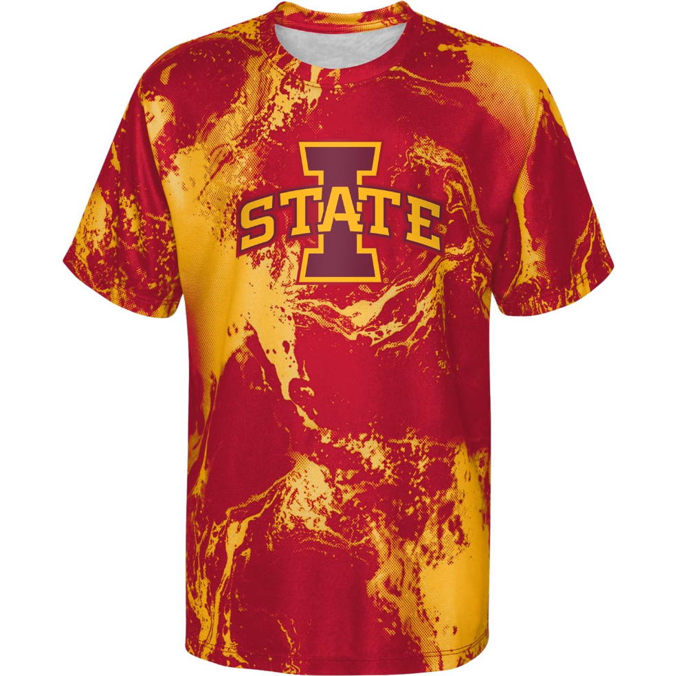 Iowa State Cyclones Youth Red/Gold ISU T-Shirt