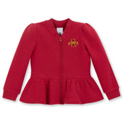 Iowa State Toddler Fleece Peplum Full-Zip