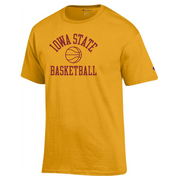 Iowa State Basketball T-Shirt Simple Gold/Red